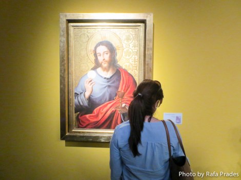 Salvador Eucarístico. Juan de Juanes. 1557-1560. Óleo sobre tabla