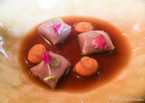 Raviolis de alubias de Tolosa de Diego Guerrero (DSTAgE)