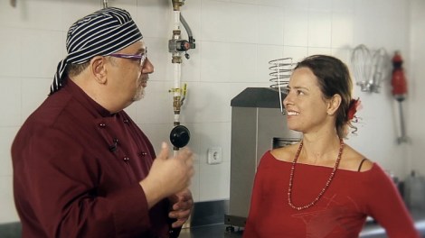 Con Yanet Acosta en el CIFP Escuela Hostelería y Turismo Simone Ortega