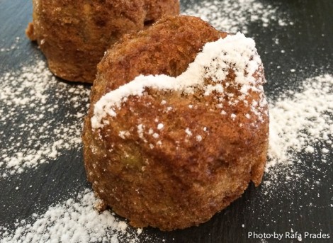 Sugerencia de presentación de la tarta de manzana y miel