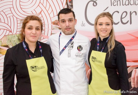 Mari Luz, José y Leti del Restaurante Homarus