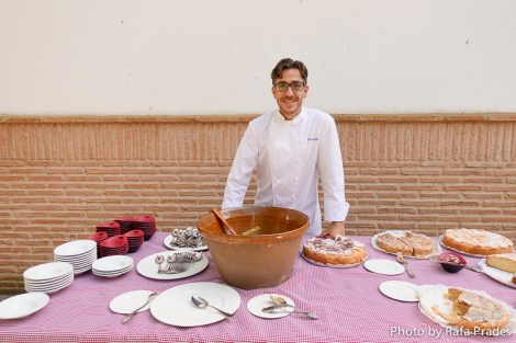 El chef Benjamín Caballero en el evento de Bodegas HABLA