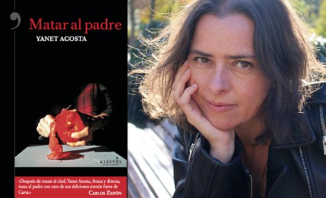Yanet Acosta y su libro “Matar al padre” © Foto de Ariadna Acosta