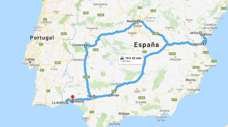 Mapa recreación recorrido